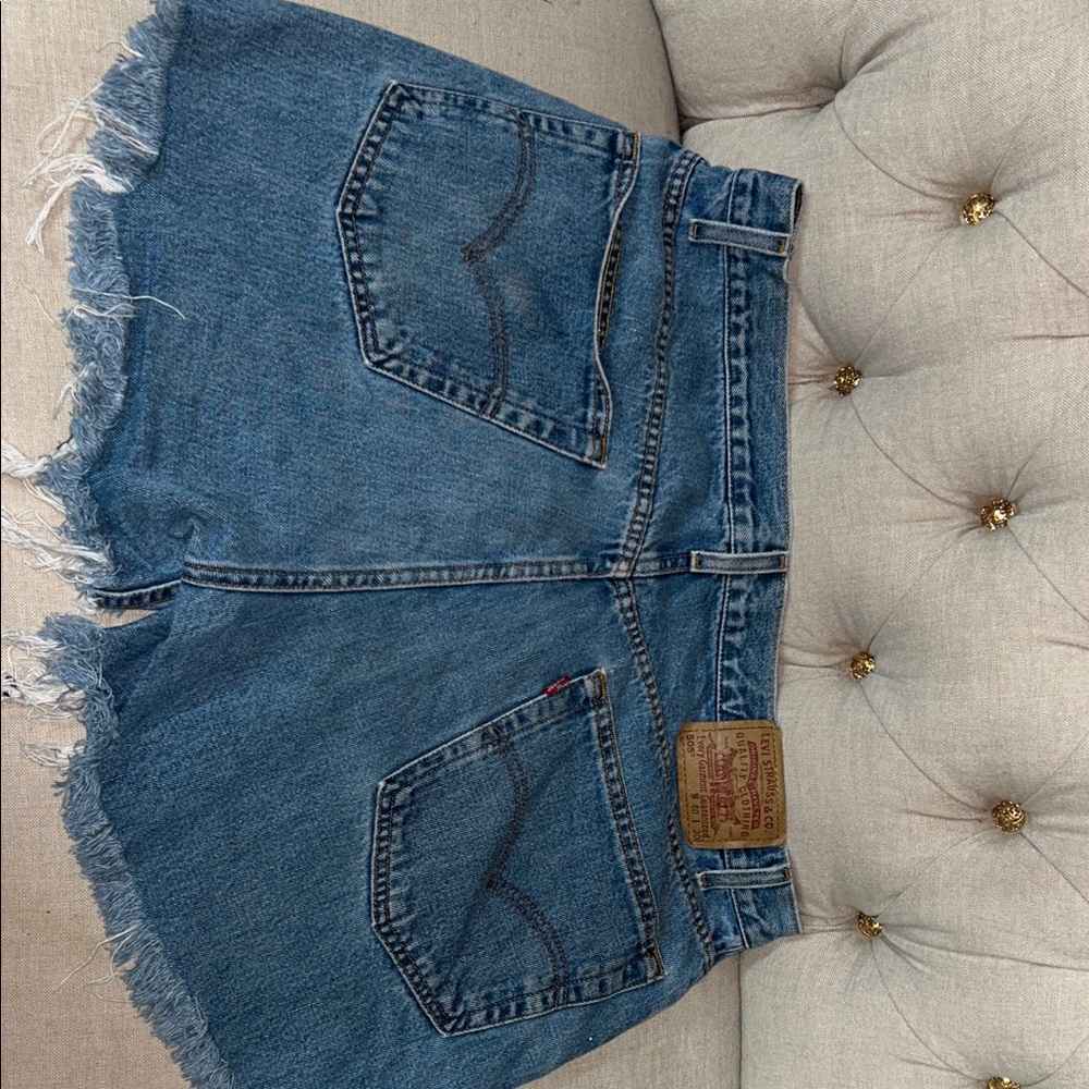 Levi's Classic Blue Denim Shorts